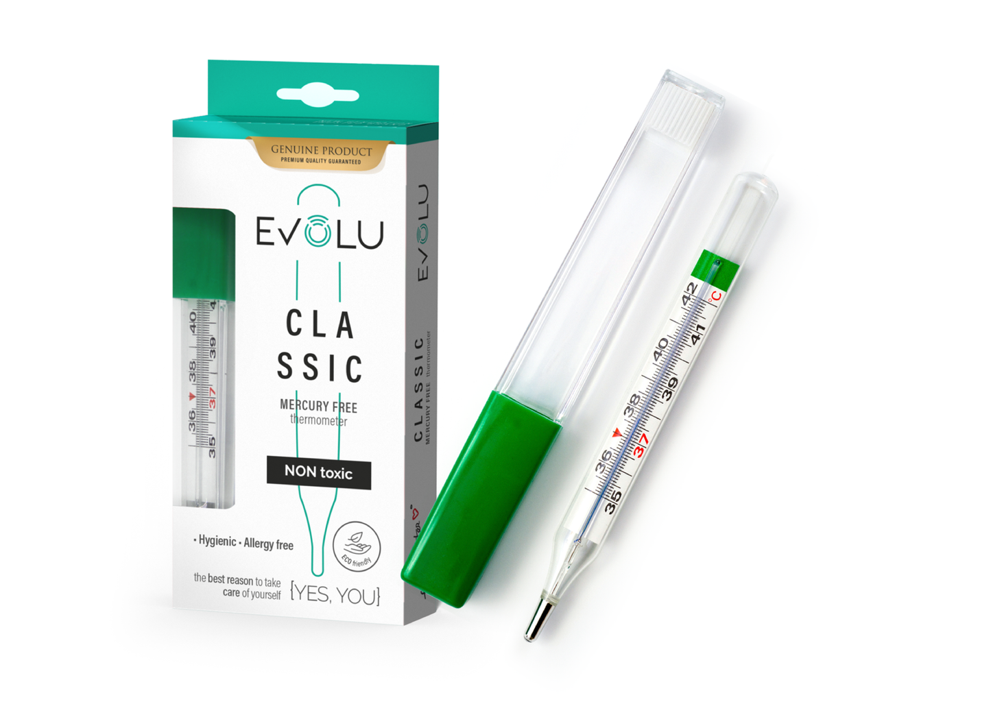 Evolu analoges Fieberthermometer Classic – ohne Quecksilber