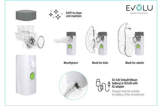 Evolu tragbares Vernebler Nano Air Inhalator