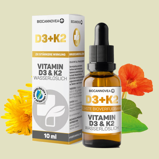 BIOCANNOVEA Vitamin D3+K2 Wasserlöslich